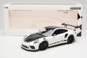 Porsche 911 991.2 GT3 RS Weissach Package Valge Wording Mustad Magneesium Veljed Minichamps 1:18 153068225 Metall - pilt 6/6
