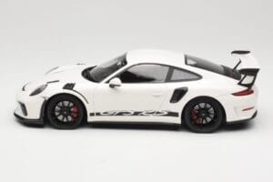 Porsche 911 991.2 GT3 RS Valge Mustade Velgedega Minichamps 1:18 155068224 Metall - pilt 3/6