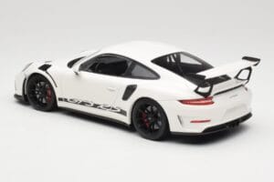 Porsche 911 991.2 GT3 RS Valge Mustade Velgedega Minichamps 1:18 155068224 Metall - pilt 5/6