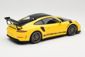 Porsche 911 991.2 GT3 RS Kollane Weissach Package Platinum Wheels Minichamps 1:18 155068221 Metall - pilt 2/6
