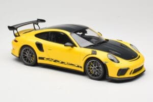 Porsche 911 991.2 GT3 RS Kollane Weissach Package Platinum Wheels Minichamps 1:18 155068221 Metall - pilt 4/6