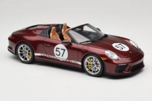 Porsche 911 991.2 Speedster Heritage Edition Cherry Metallic GT Spirit 1:18 GT929 Vaik - pilt 4/6