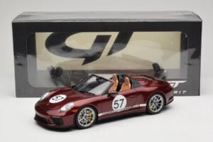 Porsche 911 991.2 Speedster Heritage Edition Cherry Metallic GT Spirit 1:18 GT929 Vaik - pilt 6/6