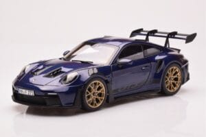 Porsche 911 992 GT3 RS Gentian Sinine Metallik Norev 1:18 187363 Metall