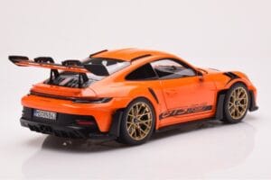 Porsche 911 992 GT3 RS Gulf Oranž Norev 1:18 187360 Metall - pilt 3/8