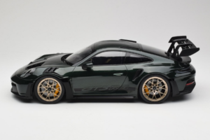 Porsche 911 992 GT3 RS Jet Green Metallic Black Norev 1:12 127532 Metall - pilt 3/6