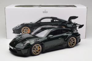 Porsche 911 992 GT3 RS Jet Green Metallic Black Norev 1:12 127532 Metall - pilt 6/6