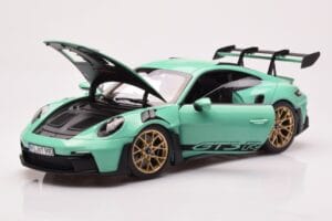 Porsche 911 992 GT3 RS Mint Roheline Norev 1:18 187362 Metall - pilt 2/8