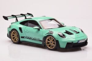 Porsche 911 992 GT3 RS Mint Roheline Norev 1:18 187362 Metall - pilt 6/8