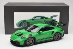 Porsche 911 992 GT3 RS Python Roheline Norev 1:18 WAP0212820RGT3 Metall - pilt 8/8