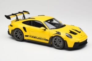 Porsche 911 992 GT3 RS Racing Kollane Norev 1:18 WAP0212810RGT3 Metall - pilt 6/8