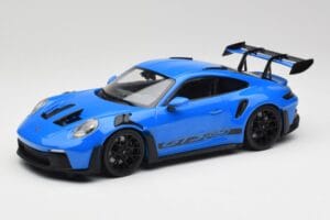 Porsche 911 992 GT3 RS Shark Sinine & Mustad Rattad Minichamps 1:18 153062233 Metall