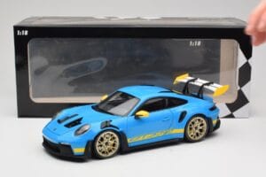 Porsche 911 992 GT3 RS Shark Sinine & Kollane Decor Concept Minichamps 1:18 911992001 Metall - pilt 8/8