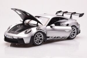 Porsche 911 992 GT3 RS Hõbedane Metallik Norev 1:18 187357 Metall - pilt 2/8