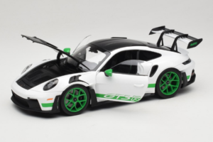 Porsche 911 992 GT3 RS Tribute to Carrera RS White Python Green Norev 1:18 187372 Metall - pilt 2/8