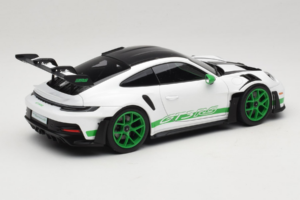 Porsche 911 992 GT3 RS Tribute to Carrera RS White Python Green Norev 1:18 187372 Metall - pilt 3/8