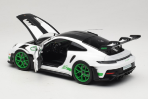 Porsche 911 992 GT3 RS Tribute to Carrera RS White Python Green Norev 1:18 187372 Metall - pilt 5/8