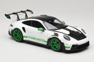 Porsche 911 992 GT3 RS Tribute to Carrera RS White Python Green Norev 1:18 187372 Metall - pilt 6/8