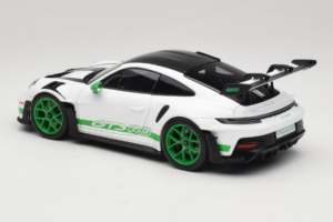 Porsche 911 992 GT3 RS Tribute to Carrera RS White Python Green Norev 1:18 187372 Metall - pilt 7/8