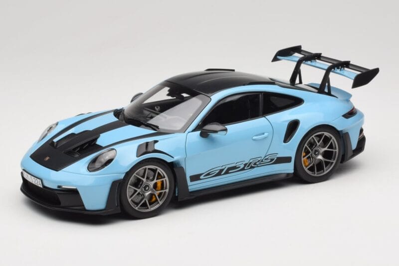 Porsche 911 992 GT3 RS Weissach Pack Gulf Blue Norev 1:18 187367 Metall