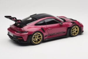 Porsche 911 992 GT3 RS Weissach Package Ruby Star Norev 1:18 187370 Metall - pilt 3/8