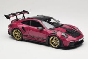Porsche 911 992 GT3 RS Weissach Package Ruby Star Norev 1:18 187370 Metall - pilt 6/8