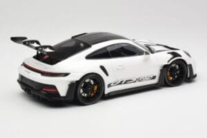 Porsche 911 992 GT3 RS Valge & Mustad Rattad Minichamps 1:18 155062230 Metall - pilt 2/6