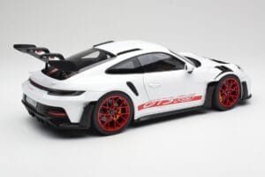Porsche 911 992 GT3 RS Valge & Pyro Punane Norev 1:12 127530 Metall - pilt 2/6