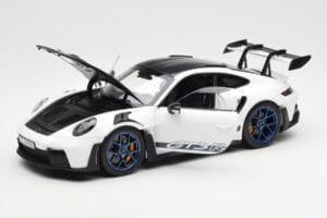 Porsche 911 992 GT3 Weissach Package Valge & Indigo Sinine Norev 1:18 187353 Metall - pilt 2/8