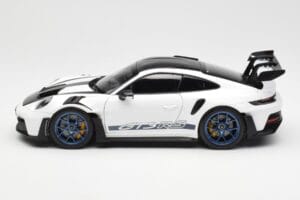 Porsche 911 992 GT3 Weissach Package Valge & Indigo Sinine Norev 1:18 187353 Metall - pilt 4/8