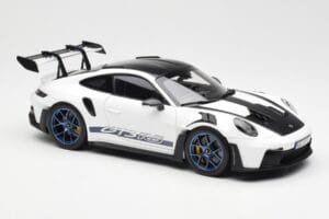 Porsche 911 992 GT3 Weissach Package Valge & Indigo Sinine Norev 1:18 187353 Metall - pilt 6/8