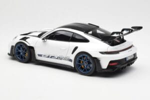 Porsche 911 992 GT3 Weissach Package Valge & Indigo Sinine Norev 1:18 187353 Metall - pilt 7/8