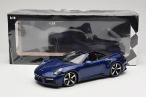 Porsche 911 992 Turbo S Kabriolett Blue Metallic Minichamps 1:18 155069081 Metall - pilt 6/6