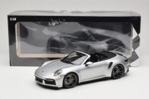 Porsche 911 992 Turbo S Kabriolett Hõbe Minichamps 1:18 155069082 Metall - pilt 6/6