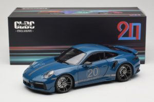 Porsche 911 992 Turbo S Coupe Sport Design Sinine Minichamps 1:18 113069073 Metall - pilt 8/8