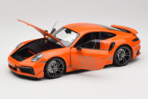 Porsche 911 992 Turbo S Coupe Sport Design Oranž Minichamps 1:18 113069074 Metall - pilt 2/8
