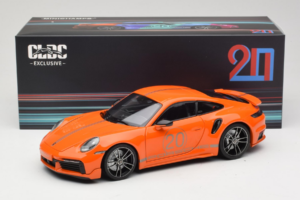 Porsche 911 992 Turbo S Coupe Sport Design Oranž Minichamps 1:18 113069074 Metall - pilt 8/8