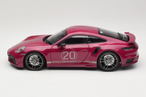 Porsche 911 992 Turbo S Coupe Sport Design Punane Minichamps 1:18 113069075 Metall - pilt 4/8