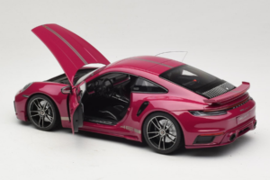 Porsche 911 992 Turbo S Coupe Sport Design Punane Minichamps 1:18 113069075 Metall - pilt 5/8