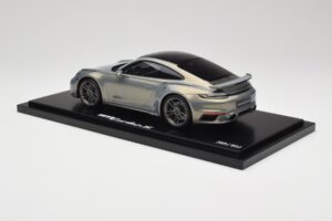 Porsche 911 Turbo S 992 Silver Bamboo Chromaflire With Display Case Spark 1:18 WAP0219100RTSS Vaik - pilt 5/7