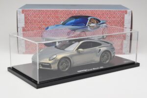 Porsche 911 Turbo S 992 Silver Bamboo Chromaflire With Display Case Spark 1:18 WAP0219100RTSS Vaik - pilt 7/7