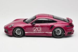 Porsche 911 992 Turbo S Sport Design Package Punane Minichamps 1:18 155069172 Metall - pilt 3/6