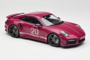 Porsche 911 992 Turbo S Sport Design Package Punane Minichamps 1:18 155069172 Metall - pilt 4/6