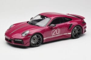 Porsche 911 992 Turbo S Sport Design Package Punane Minichamps 1:18 155069172 Metall
