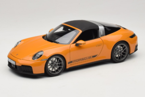 Porsche 911 992.2 Targa 4 GTS Bahama Yellow Norev 1:18 187190 Metall - pilt 3/10