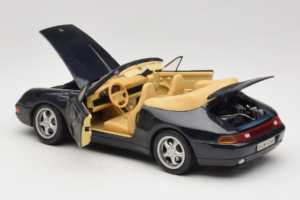 Porsche 911 993 Kabriolett Tumesininen Tchibo 1:18 46619 Metall - pilt 5/8