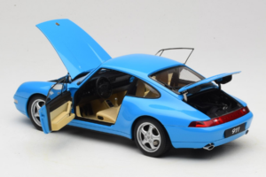 Porsche 911 993 Carrera Blue Metallic AUTOart 1:18 78133 Metall - pilt 5/8