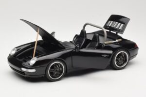 Porsche 911 993 Carrera Kabriolett Must Bburago 1:18 3090-M1 Metall - pilt 2/8