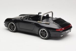 Porsche 911 993 Carrera Kabriolett Must Bburago 1:18 3090-M1 Metall - pilt 7/8