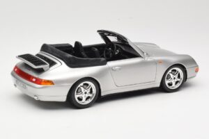 Porsche 911 993 Carrera Kabriolett Hõbe Bburago 1:18 18-12039 Metall - pilt 3/8